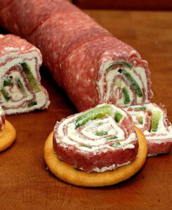 Salami and Cream Cheese Roll-ups from Pix Fiz
