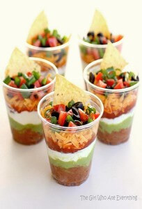 Individual Seven-Layer Dips by Christy