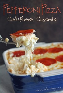 Cauliflower Pepperoni Pizza Casserole by Mellissa Sevigny