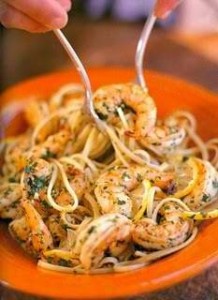 Linguine with Shrimp Scampi 