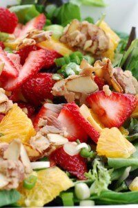 Orange Dressing with Orange Strawberry Salad