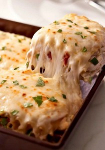 Creamy White Chicken & Artichoke Lasagna