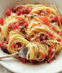 Pasta with Fresh Tomato Sauce